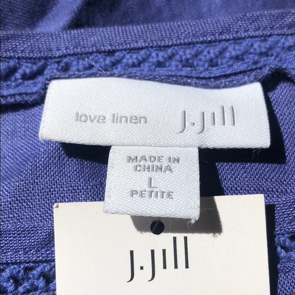 NWT Love Linen J. Jill Blue Sleeveless Casual Dress - Picture 15 of 15